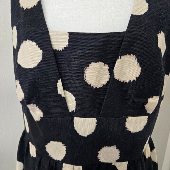 Ann Taylor LOFT Polka Dot Dress Black White Size 10 Work Cocktail - Picture 6 of 12
